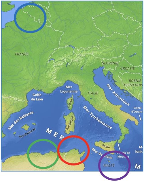 Carte de l'europe